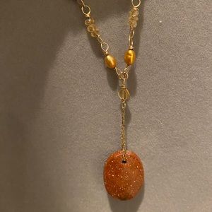 14 inch beaded- chain necklace